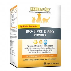 Natural Pet Bio-3 Pre & Pro Powder 2g x 30 sachets, 006336, cat Supplements, Natural Pet, cat Health, catsmart, Health, Supplements